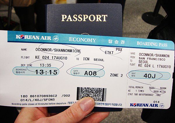 Quy định về đổi vé Korean Airline