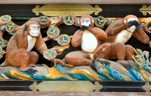 Hình ảnh năm Bính Thân nghe triết lý về Khỉ của người Nhật