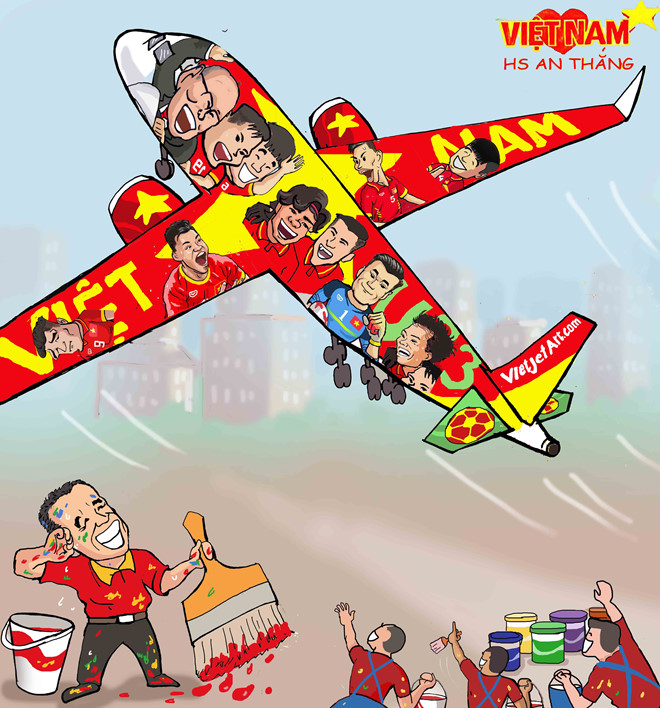 Vietjet sẽ sơn hình đội tuyển U23 Việt Nam lên máy bay