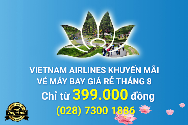 Đặt vé khuyến mãi Vietnam Airlines tại Vietjet.net