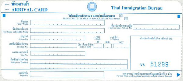 to khai nhap canh thai lan