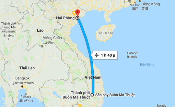 lịch bay Buôn Mê Thuột Hải Phòng