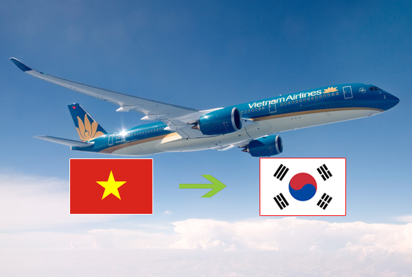 Thời gian bay từ Việt Nam sang Hàn Quốc