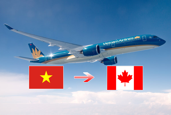 thời gian bay từ Việt Nam sang Canada