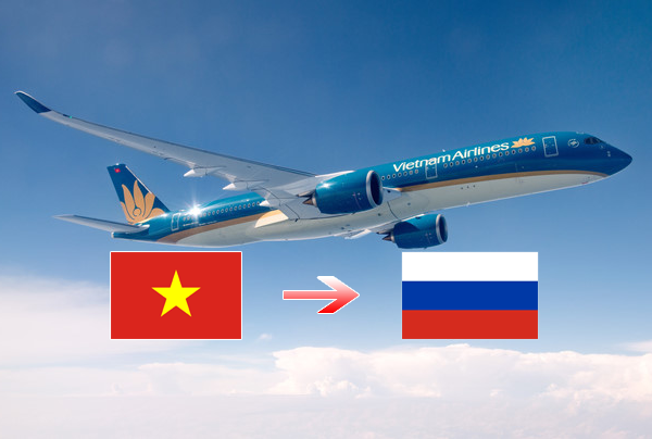 Thời gian bay từ Việt Nam sang Nga