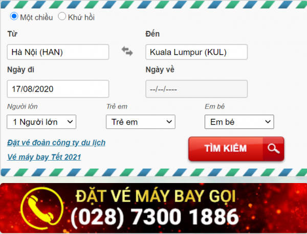 Đặt vé máy đi Malaysia tại Vietjet (.net) để nhận nhiều ưu đãi hấp dẫn