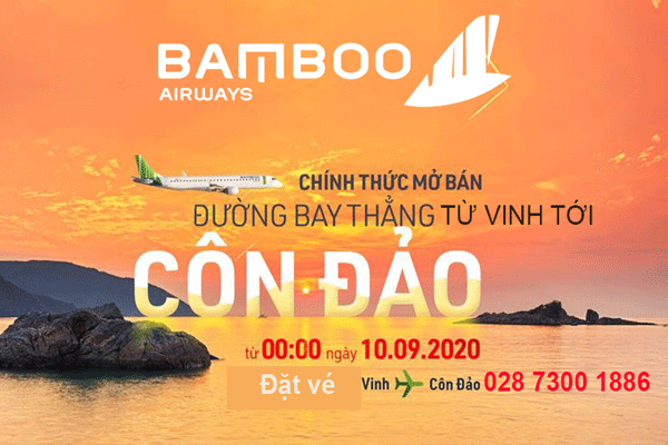 Vé máy bay Vinh đi Côn Đảo Bamboo Airways