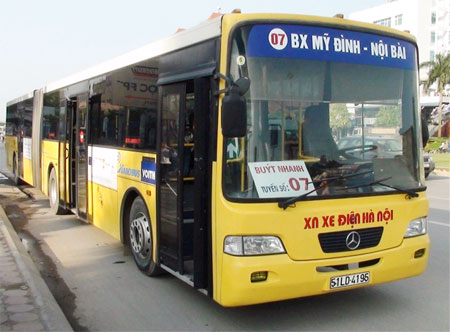 Xe bus Nội Bài - bến xe Mỹ Đình