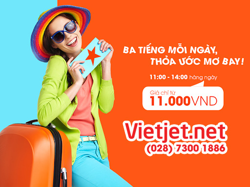 Săn vé máy bay khuyến mãi tại Vietjet (.net) để tiết kiệm chi phí