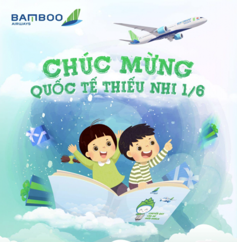 Bamboo Airways khuyến mãi mừng Tết thiếu nhi