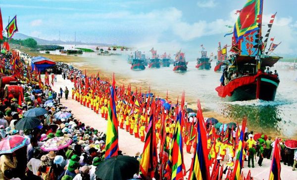 Lễ hội đua thuyền ở Dinh Cậu Phú Quốc