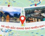 Khoảng cách từ Hà Nội đến Bắc Giang bao nhiêu km?